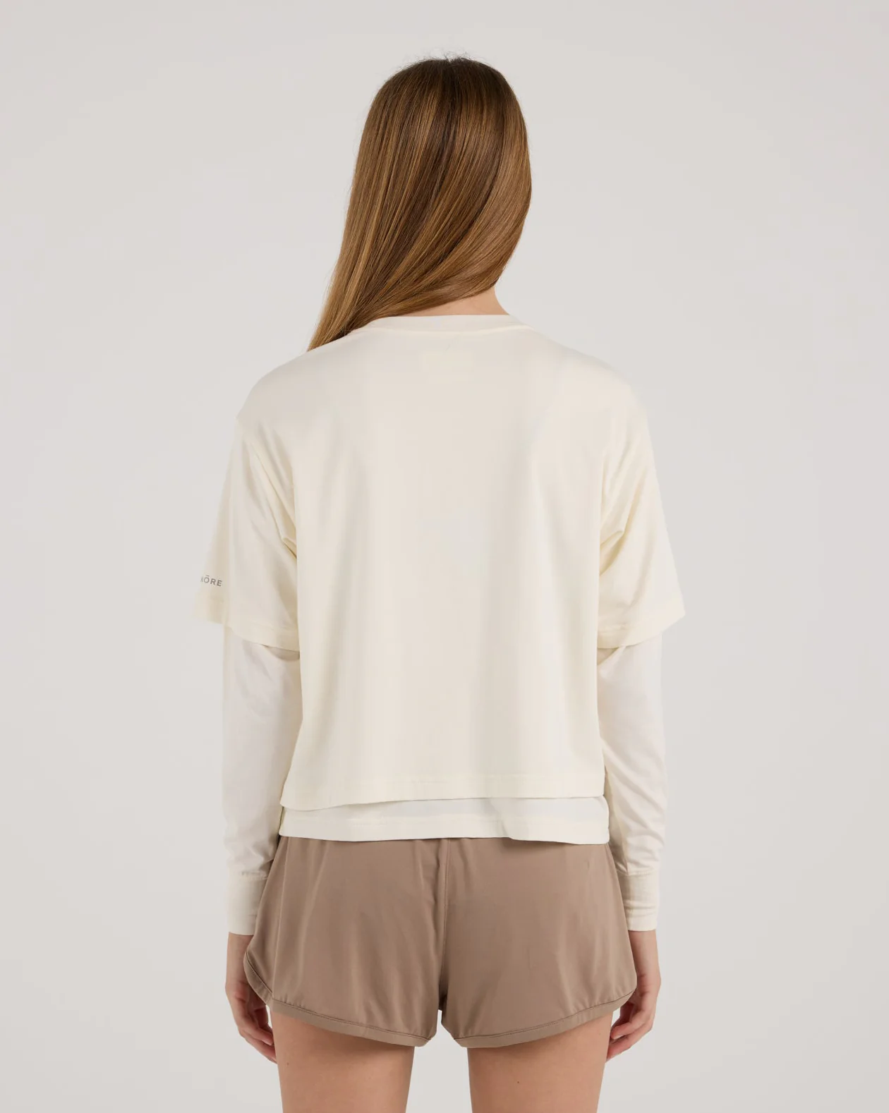 Cropped Double Layer Tee - Image 3