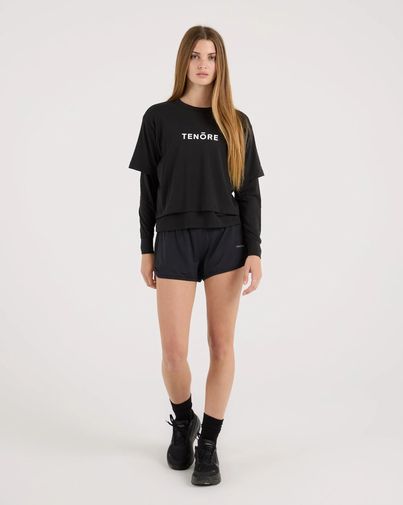 Cropped Double Layer Tee - Image 5