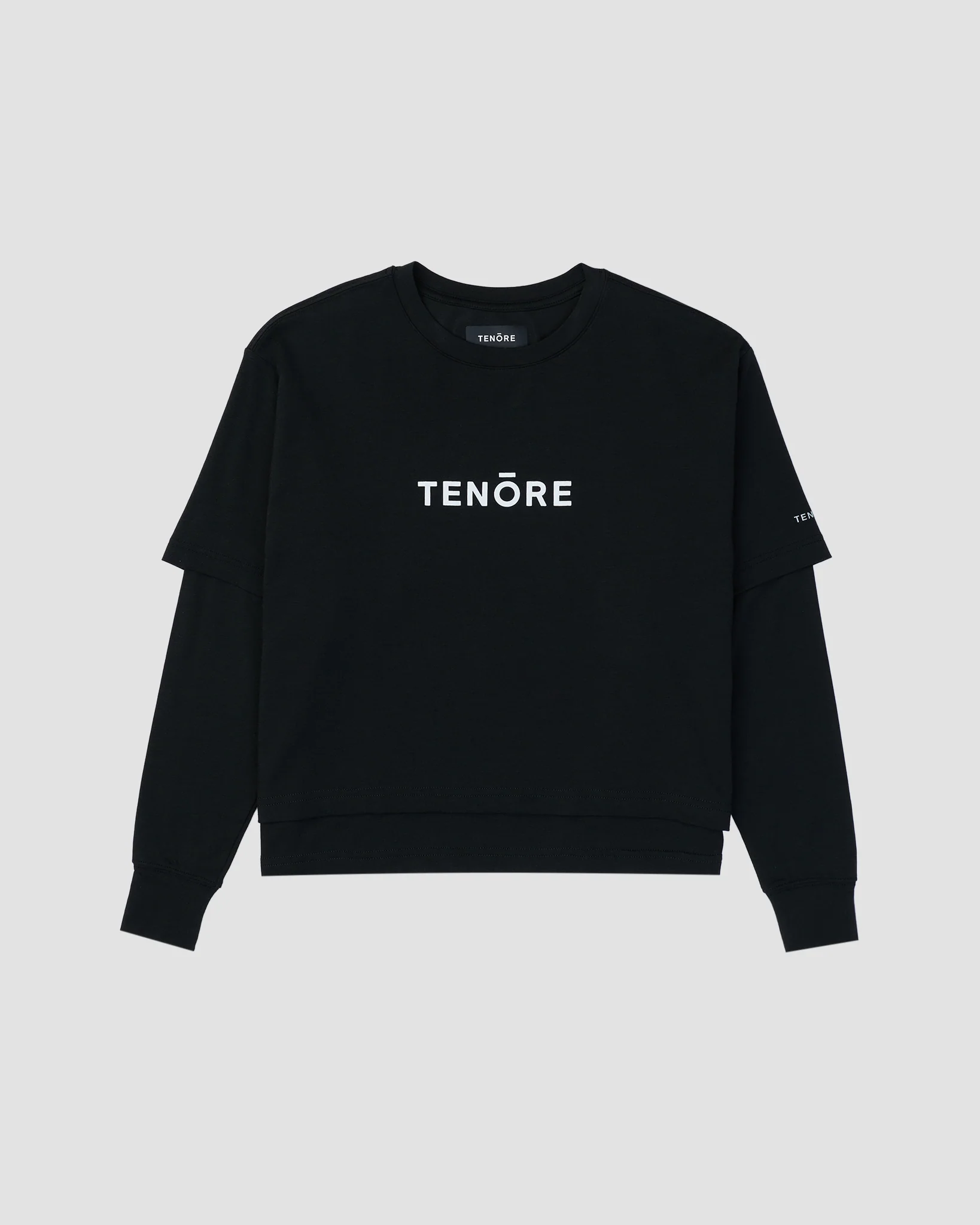 Cropped Double Layer Tee - Image 6