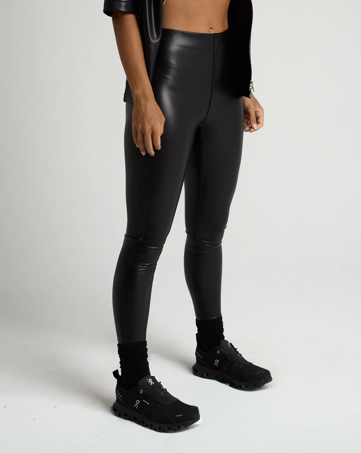 Vegan Leather Leggings - Image 2
