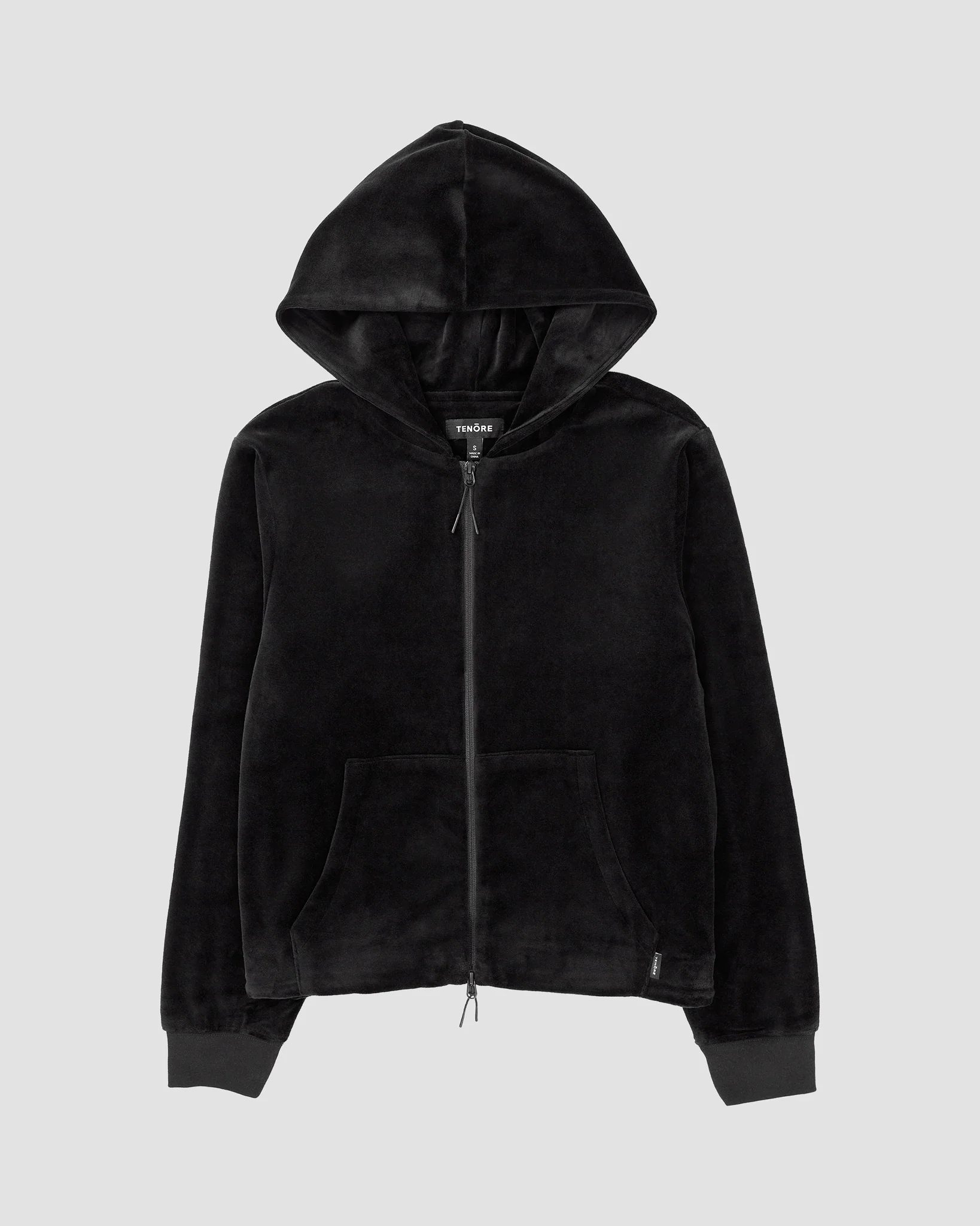 Velour Zip-Up Hoodie