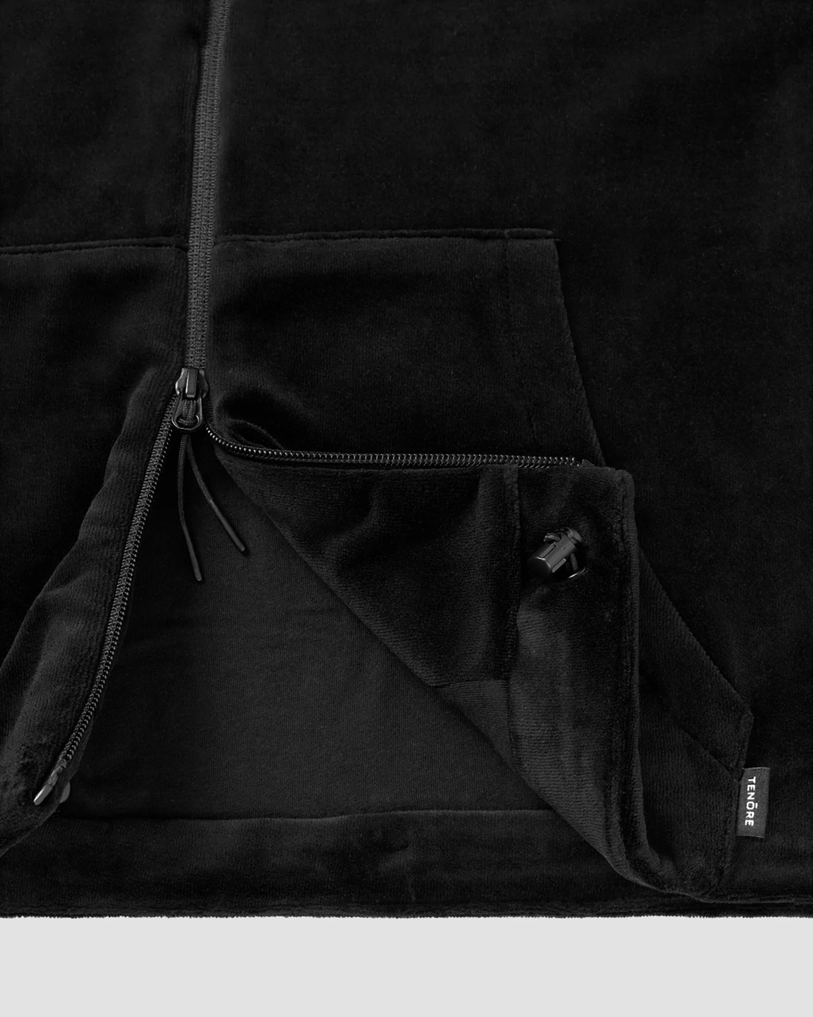 Velour Zip-Up Hoodie - Image 3