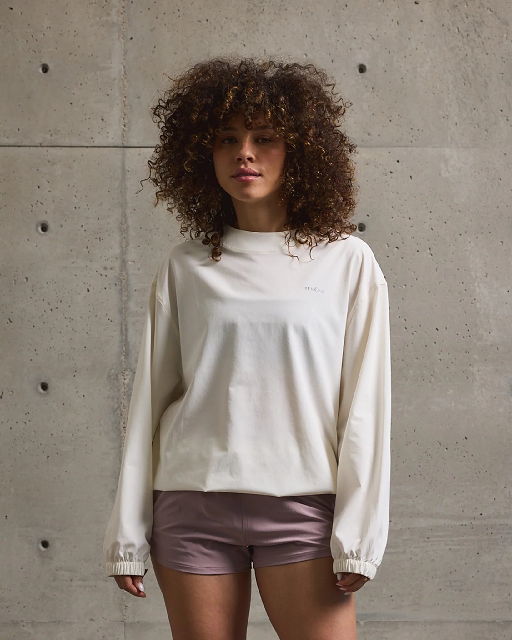 Woven Pullover Crew